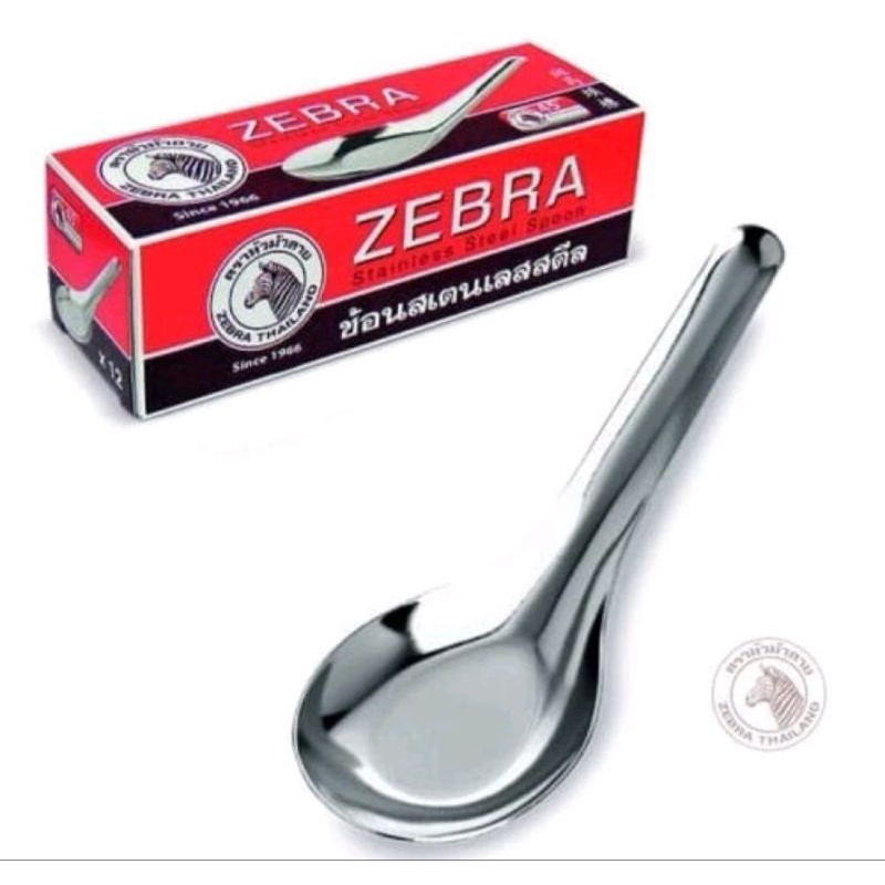 

Sendok bebek Stainless Steel merek Zebra (bisa dipakai untuk detox batu empedu)