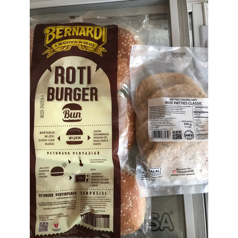 

BERNARDI PAKET BURGER (Roti Wijen + Beef Patties)