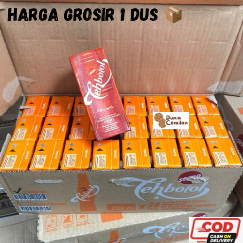 

[TERMURAH!] Teh Botol Sosro Kotak 200ml 1 DUS isi 24 PCS - Teh Botol Grosir 1 Karton Murah Asli