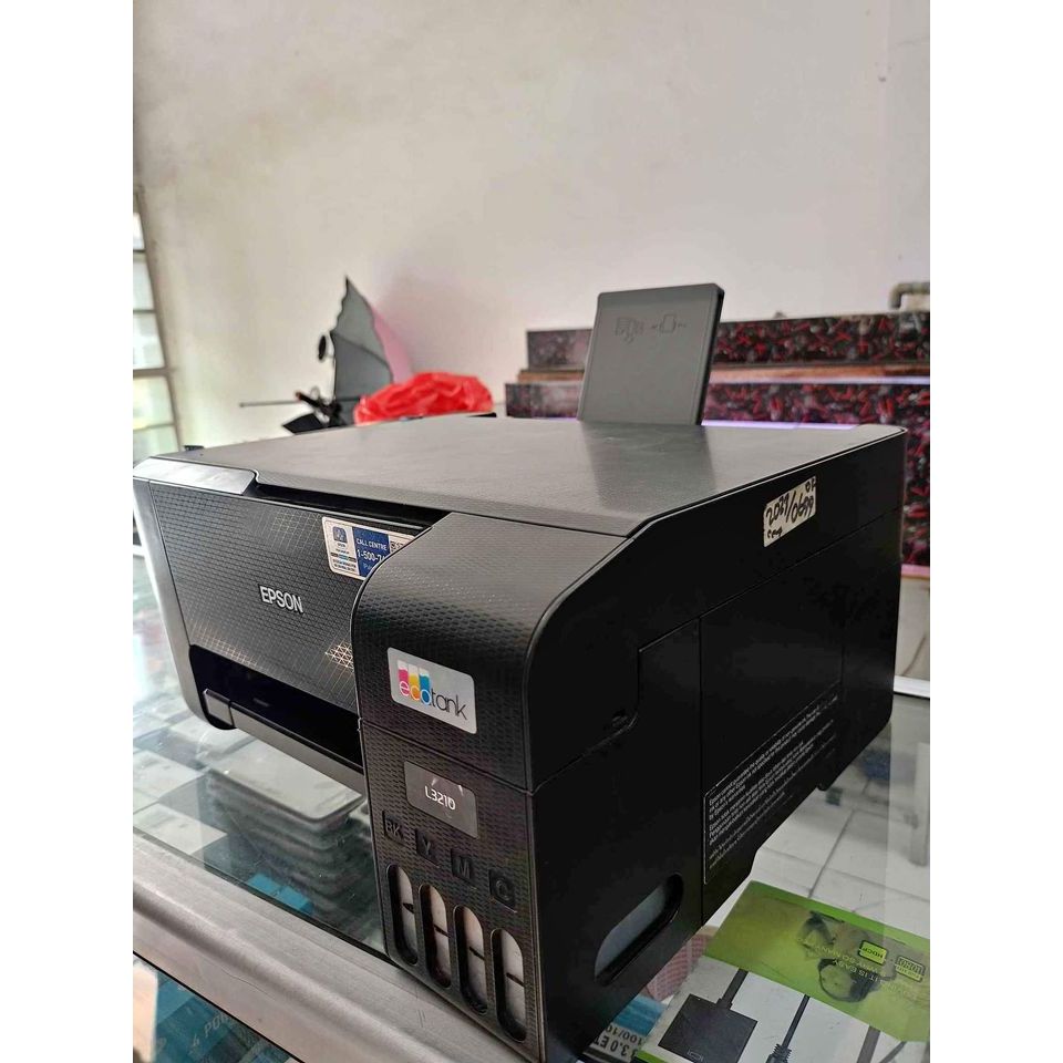 PRINTER EPSON L3210 bekas kondisi terbaik packing kayu