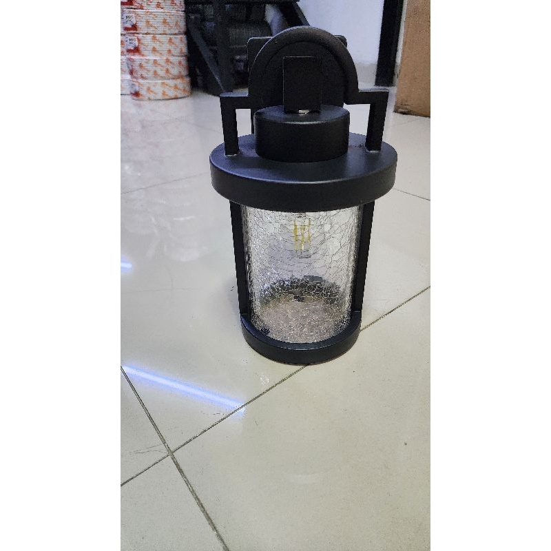 lampu dinding kaca antik minimalis e27 wall lamp lampu teras