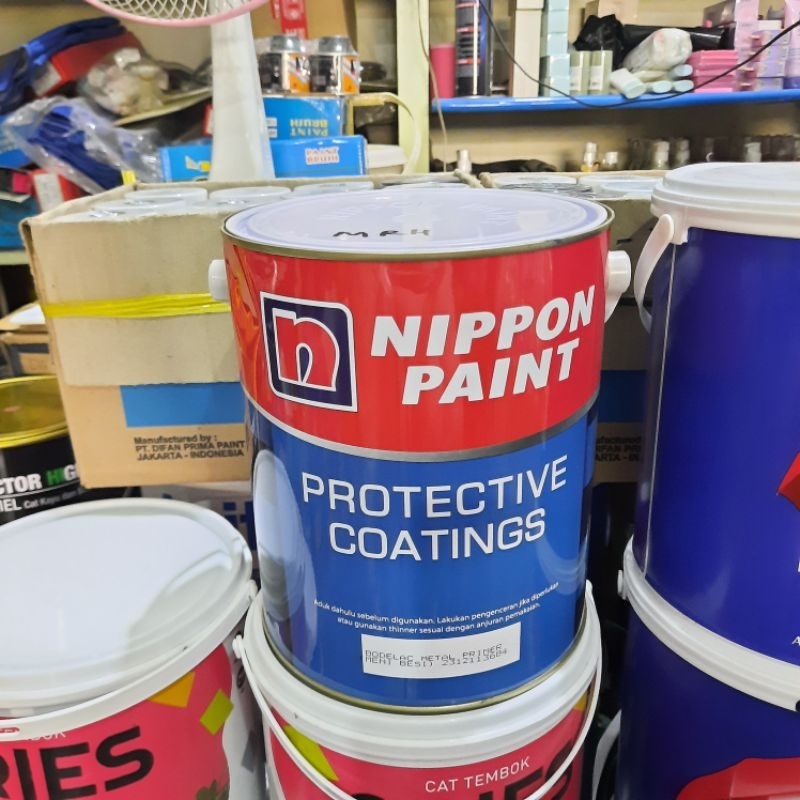 Cat Meni Nippon 5 kg Merah Hijau / Cat Meni Nippon Paint / Bodelac Metal Primer / Cat Dasar Besi
