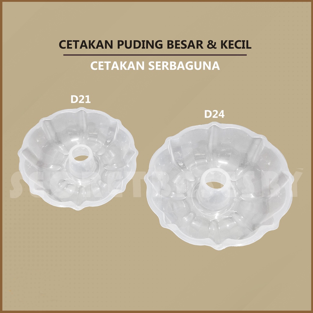 Cetakan Puding  Agar Agar Jelly Nutrijell Bening Estetik Kecil dan Besar