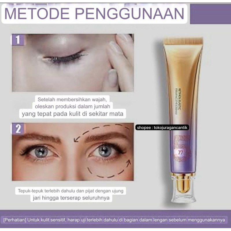retinol eye cream | hasilnya seminggu mata berasa filler