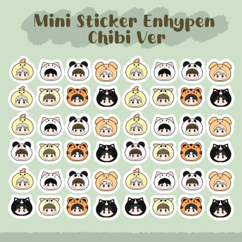 Mini Sticker Enhypen Chibi ver