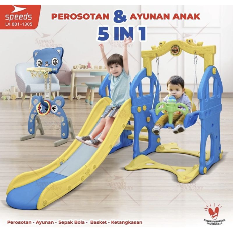 MAINAN PLAYGROUND MURAH BERKUALITAS BER-SNI/PEROSOTAN KARAKTER LUCU/JUNGKAT-JUNGKIT/AYUNAN SET PROSO