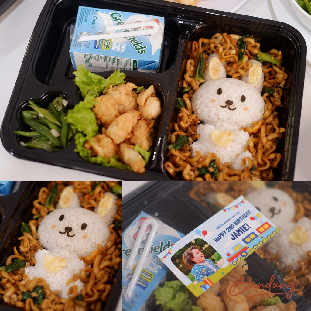 

Nasi Kotak Bento Anak Enak Cantik Murah Bergizi+dekorasi+susu