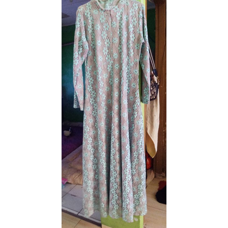 gamis brokat ld 110cm like new