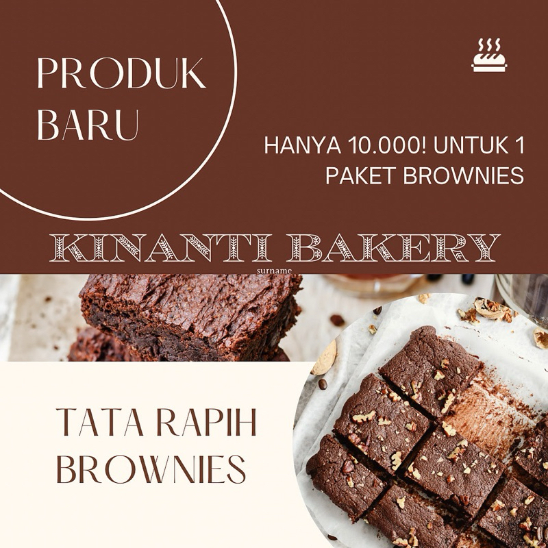 

BROWNIES CHOCOLATE AND MATCHA BY KINANTI BAKERY