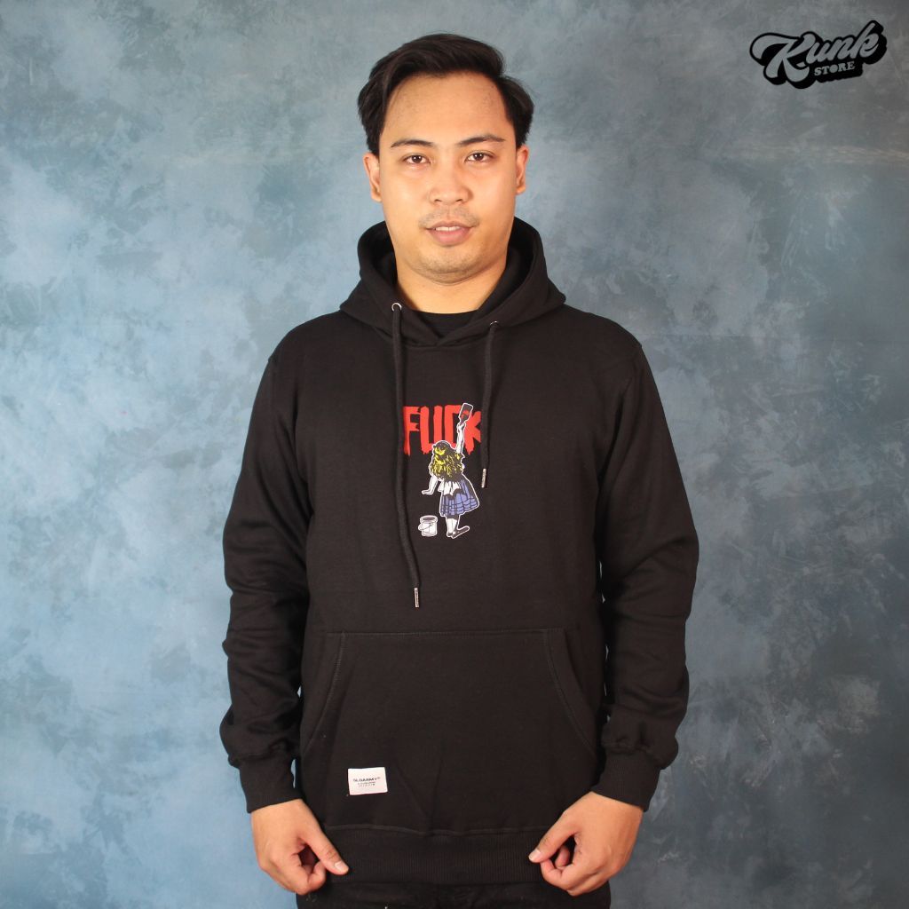 Sweater Hoodie Gloarmy Original - Black F*ck