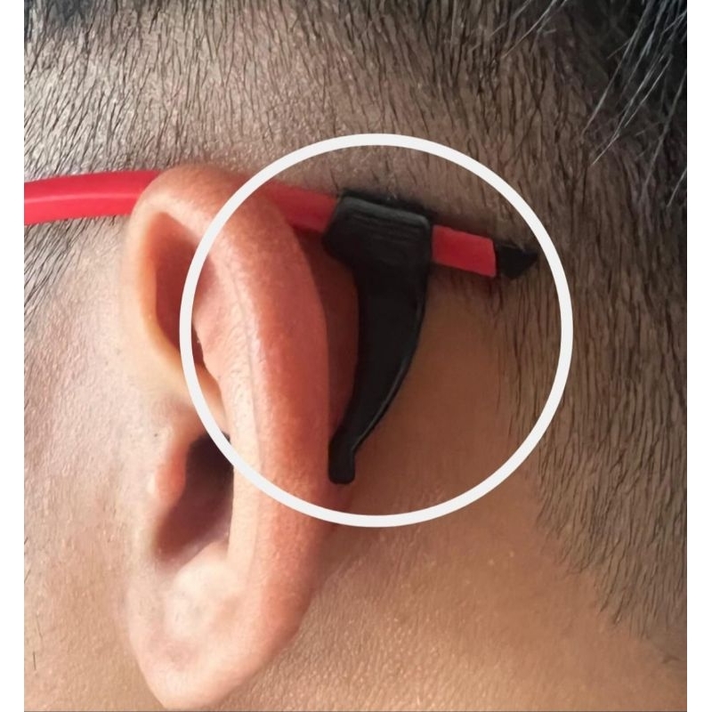 pengait kacamata, Pengait Berbentuk Tanduk, Pengaman Kacamata