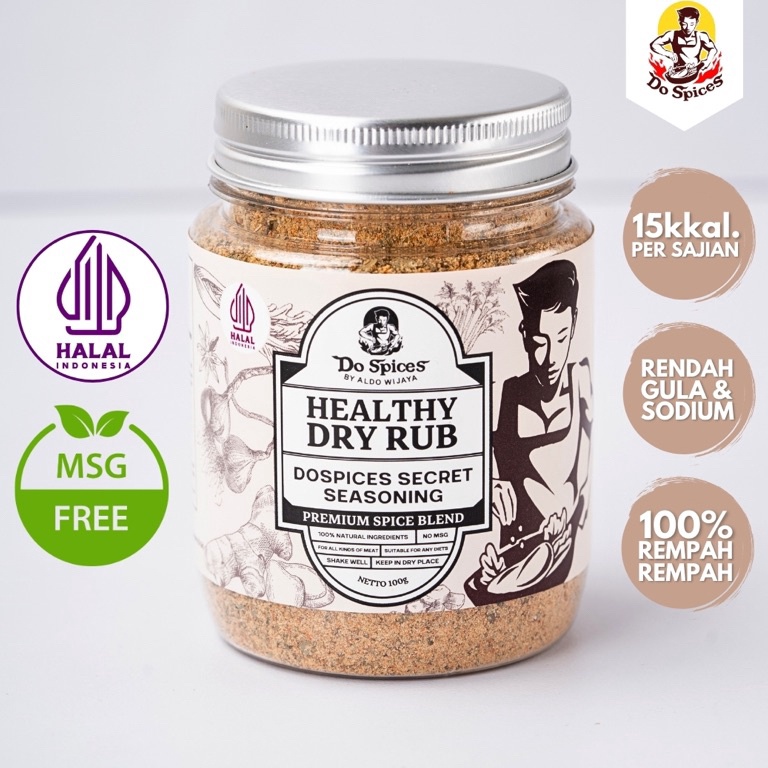 

Promo Terbatas Dospices Healthy Dry Rub Bumbu marinasi rendah kalori Secret seasoning