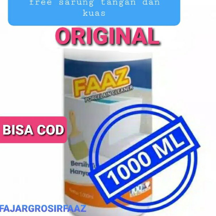 Cepat laku Faaz Porcelain Cleaner 1ml Pembersih Keramik Kamar Mandi Porcelain Faaz Cleaner Pembersih