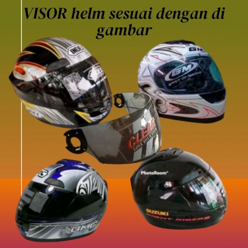 kaca helm visor helm BMC jezz / gm cruiser / index / Suzuki night rider smoke bening pelangi
