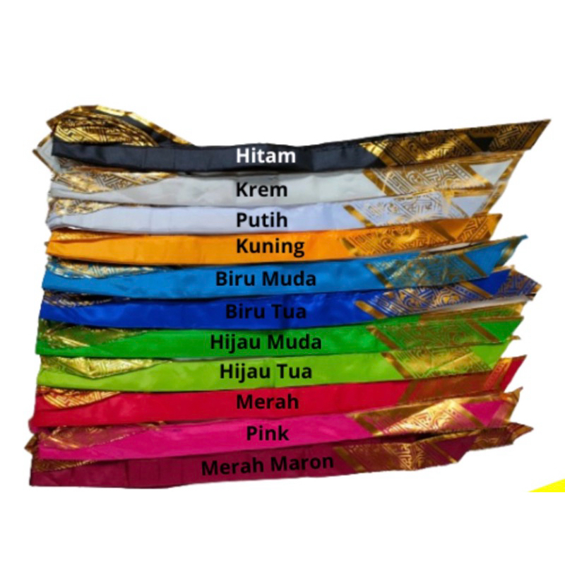 Udeng Prada Bali / Udeng Poleng Bali Setengah Jadi