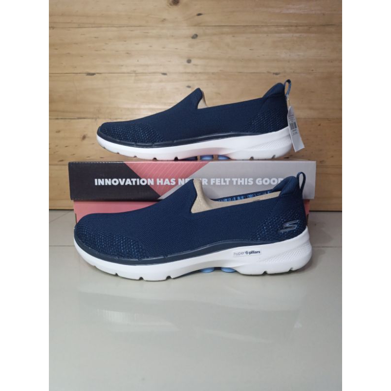 Skechers go walk 6 bright stars navy/ light blue ORIGINAL SALE