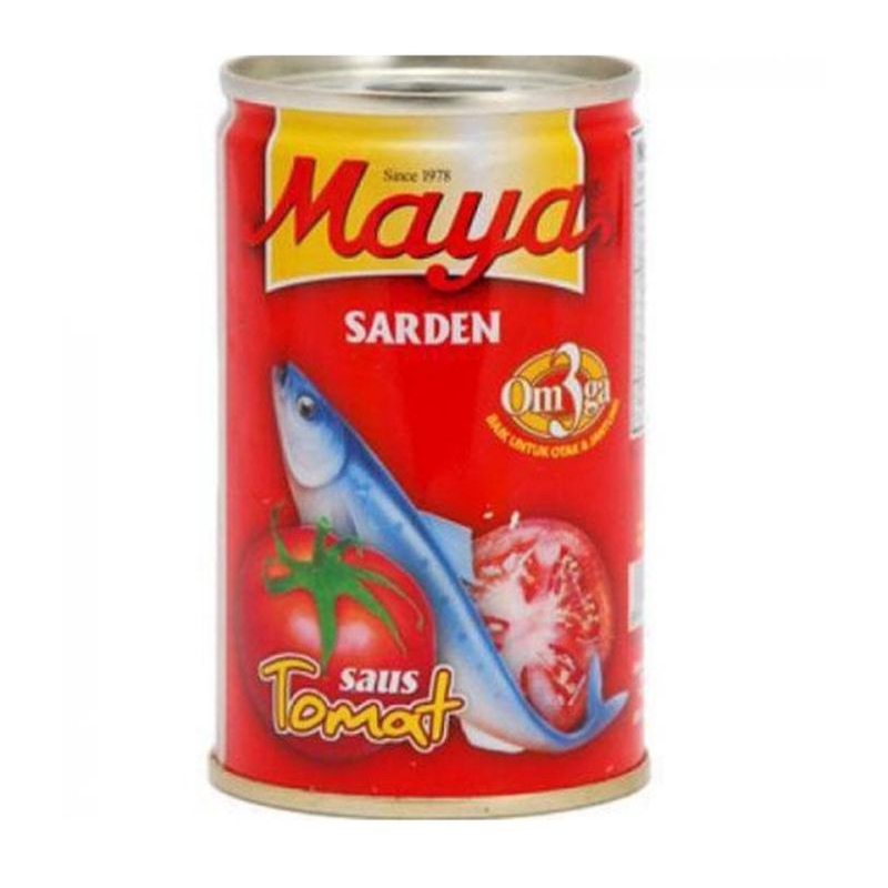 

Maya Sarden Saus tomat 155gr