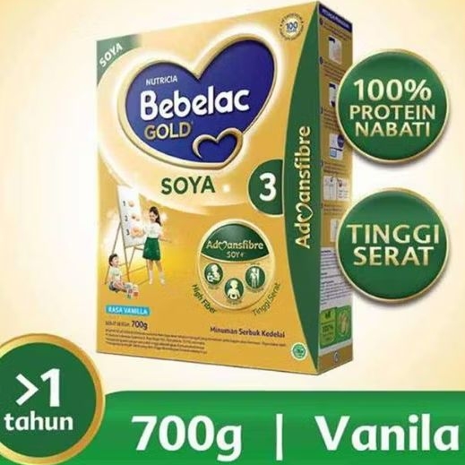 SK - Bebelac Gold 3 Soya Vanilla 700 gram Susu Pertumbuhan 1-3 Tahun