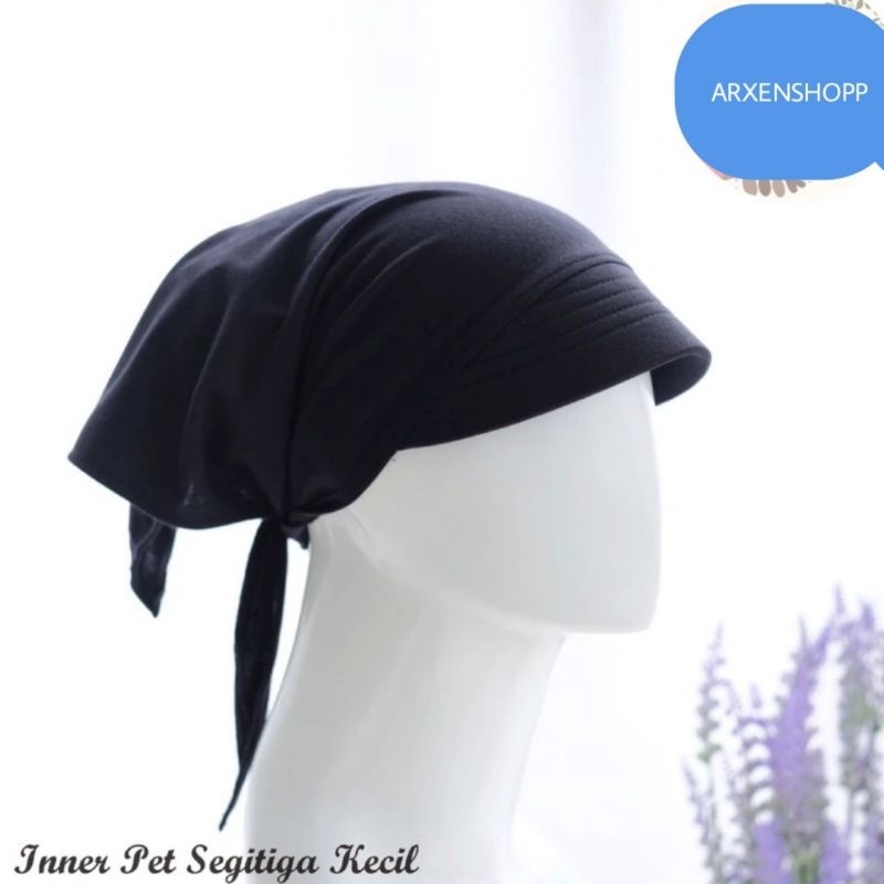 DALAMAN JILBAB SEGITIGA PET/CIPUT SEGI3 PET/CIPUT TOPI TALI,INNER KERUDUNG/BAHAN KAOS