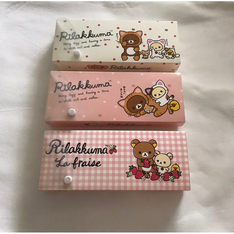 

pencil case/kotak pinsil boneka rilakkuma san x