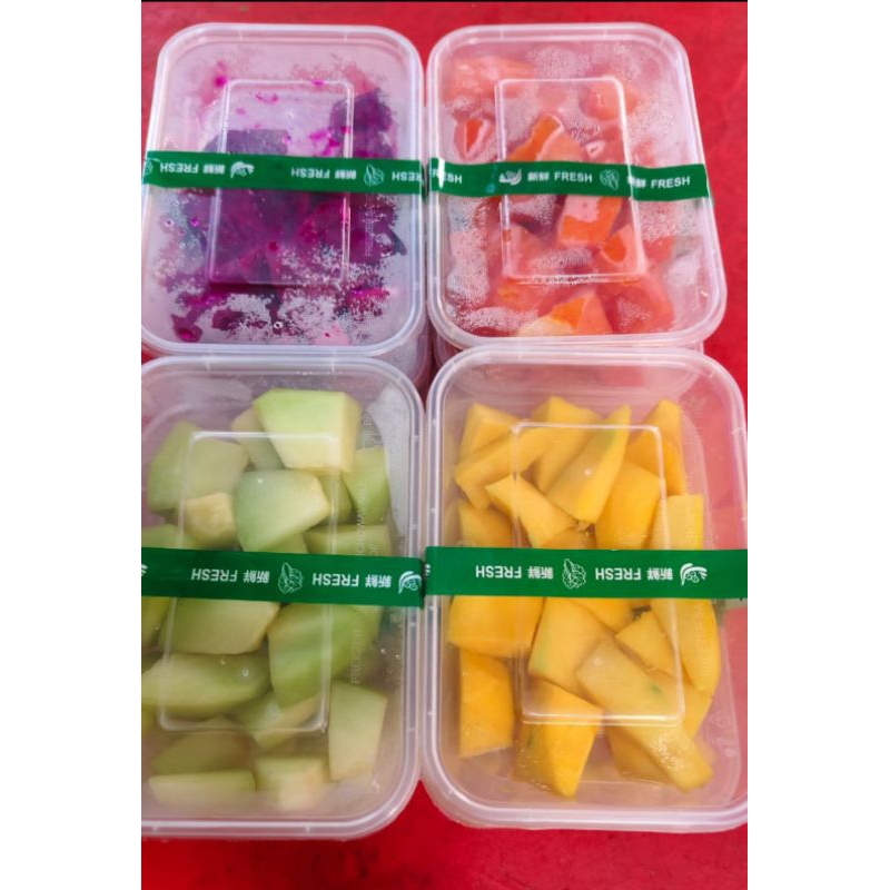 buah potong mangga naga melon dll ±300gr