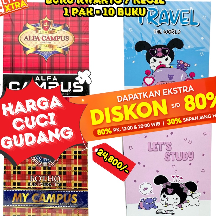 

Instan BOS Buku Tulis Kecil 38 Lembar CAMPUS Isi 1 BukuBuku Tulis XBook KwartoBuku Sekolah Bergaris