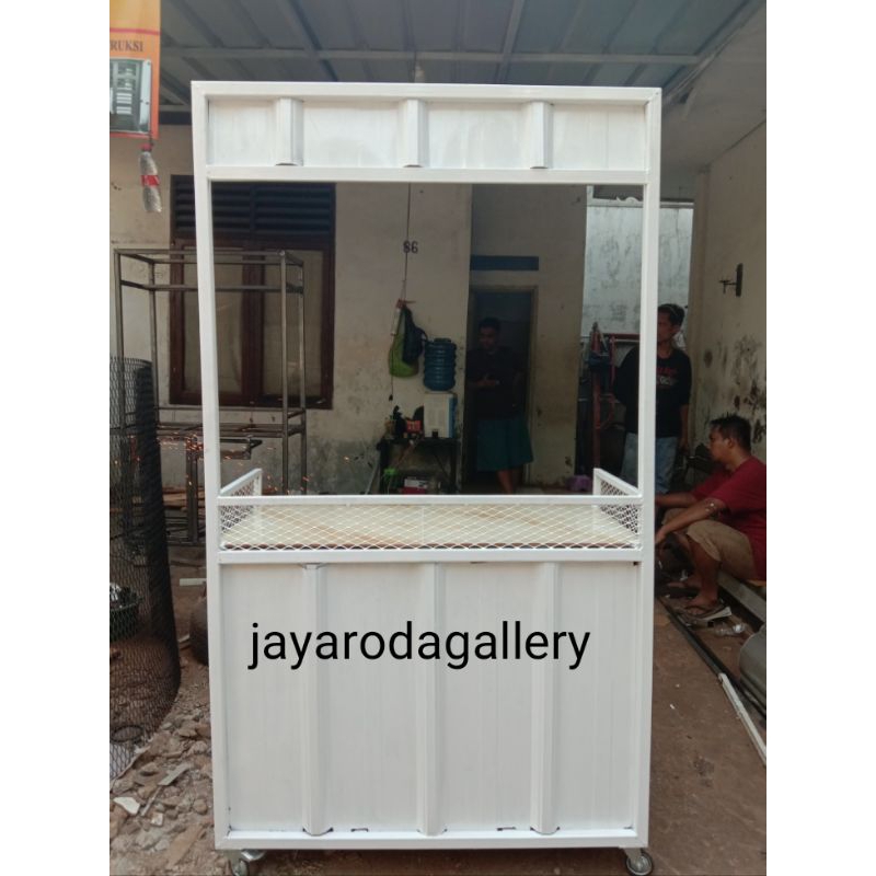 Gerobak minimalis booth kontainer