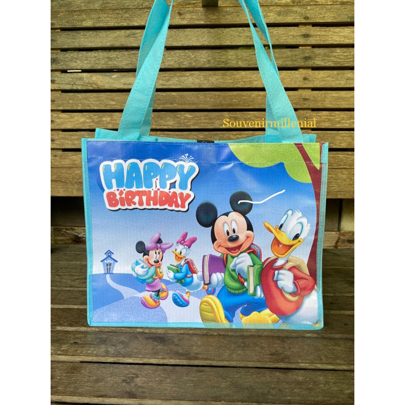 

Tas ulang tahun Ready stok ultah anak souvenir murah oleh oleh goodie bag tas karakter tas lucu estetik
