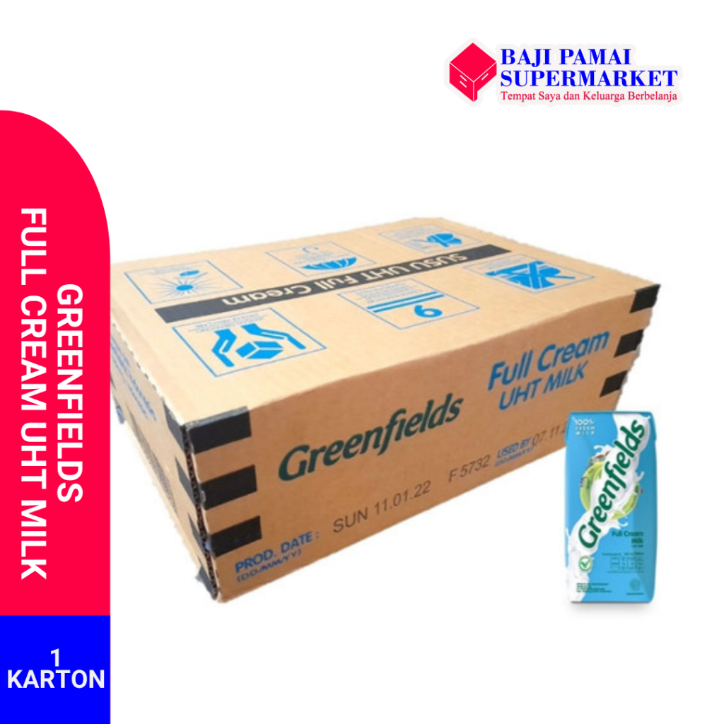 

Greenfields Uht 200ml full cream 1 KARTON (ISI 32 PCS)