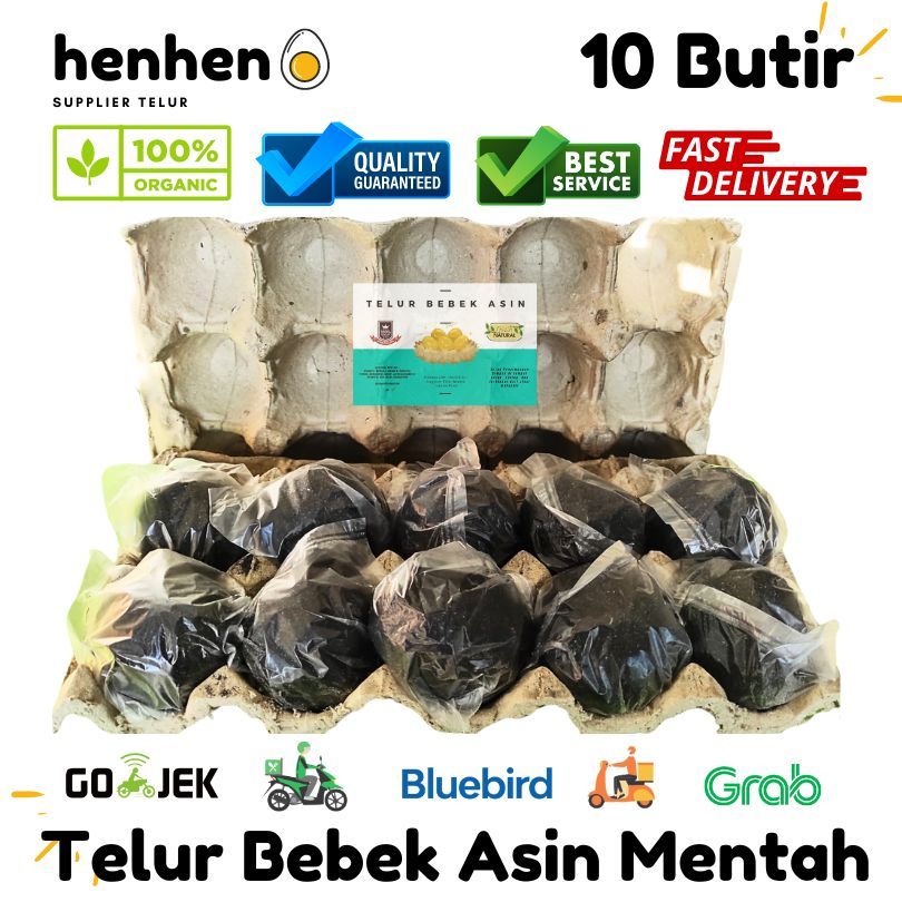 

TELUR BEBEK ASIN MENTAH PAKET ISI 10 HENMART