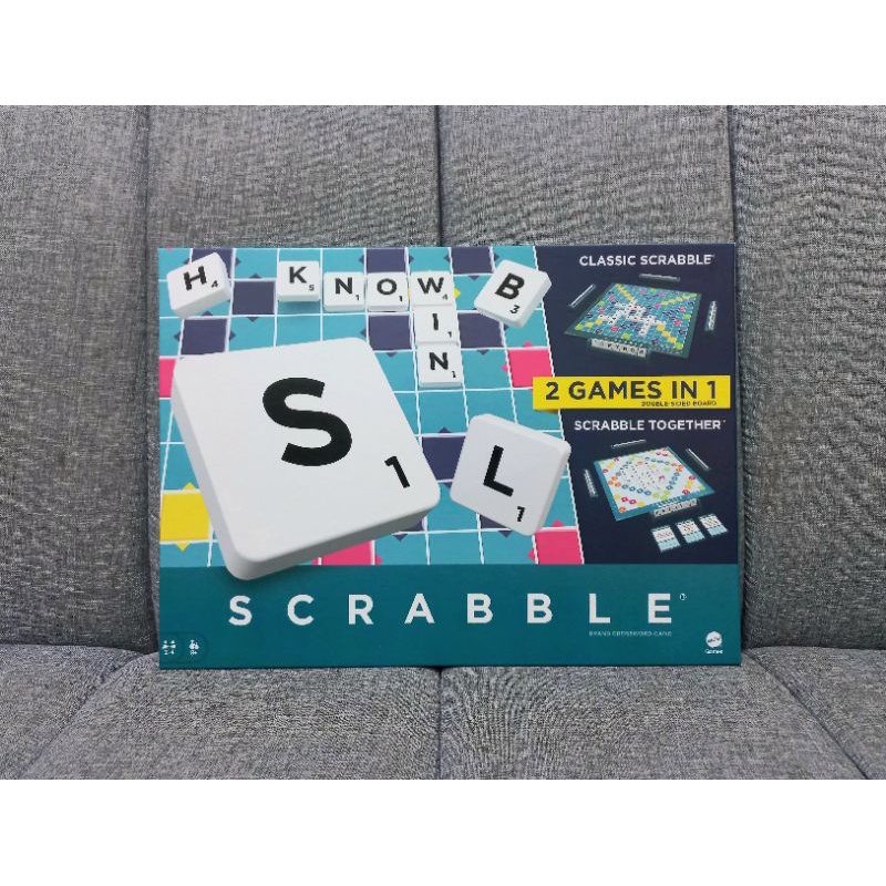 Scrabble 2 Games In 1 Classic Scrabble and Scrabble Together - Mainan Strategi Anak/ Papan Permainan