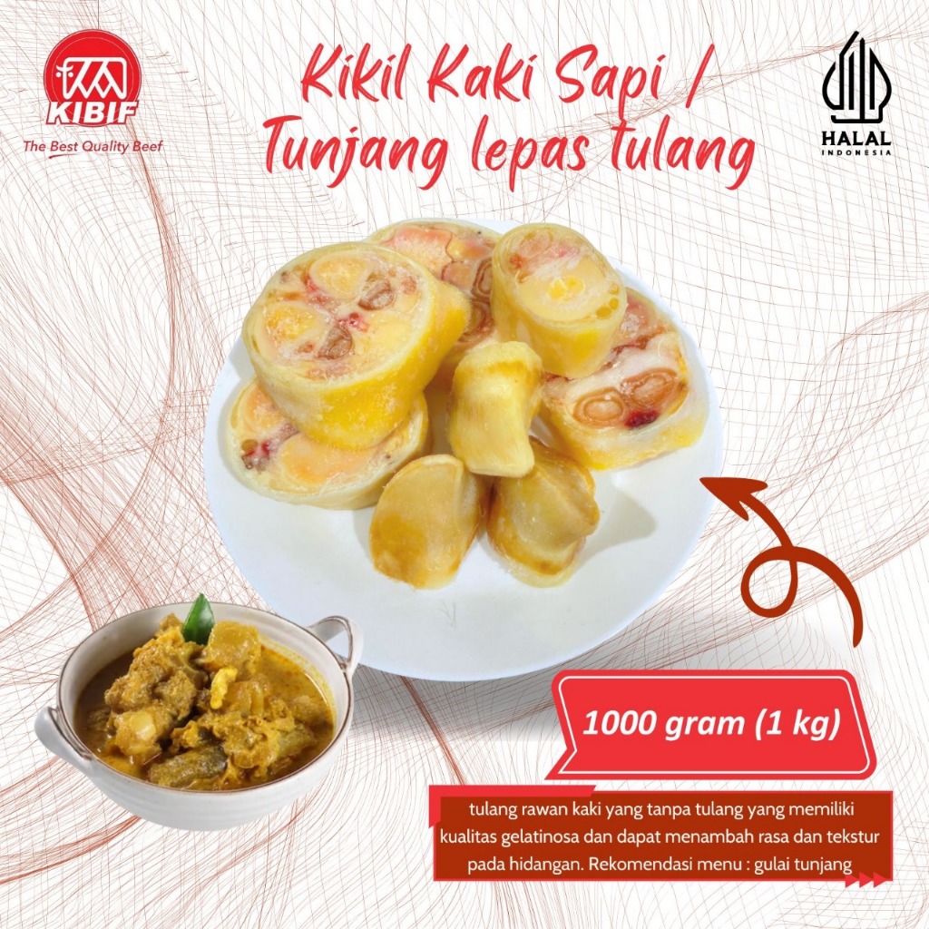 

Kikil Kaki Sapi / Tunjang lepas tulang 1kg