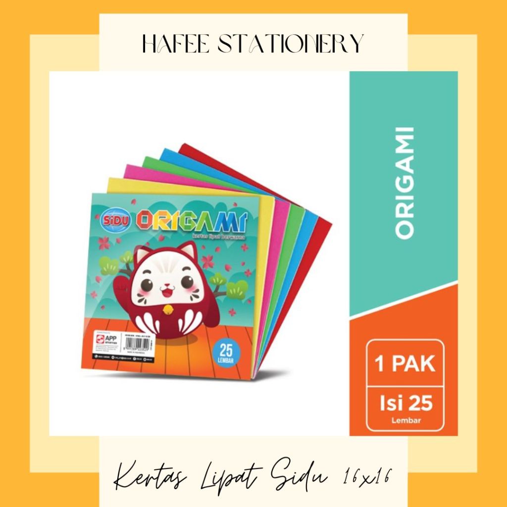 

SiDU Kertas Origami 16 x 16 cm - 25 Lembar (dapat kirim instant bandung)