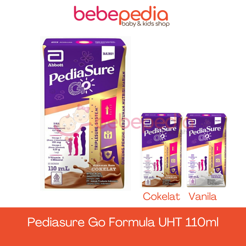 

Pediasure Go Vanilla / Cokelat Formula UHT 110ml