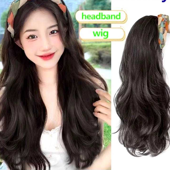 Wig bando model lurus wig bando model curly wig bando multi color