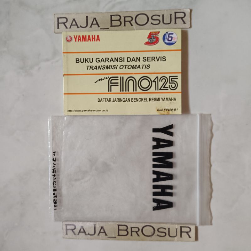 Buku garansi dan servis transmisi otomatis/Manual book Yamaha Mio Fino 125 Fino125 BJ8 2015-2019