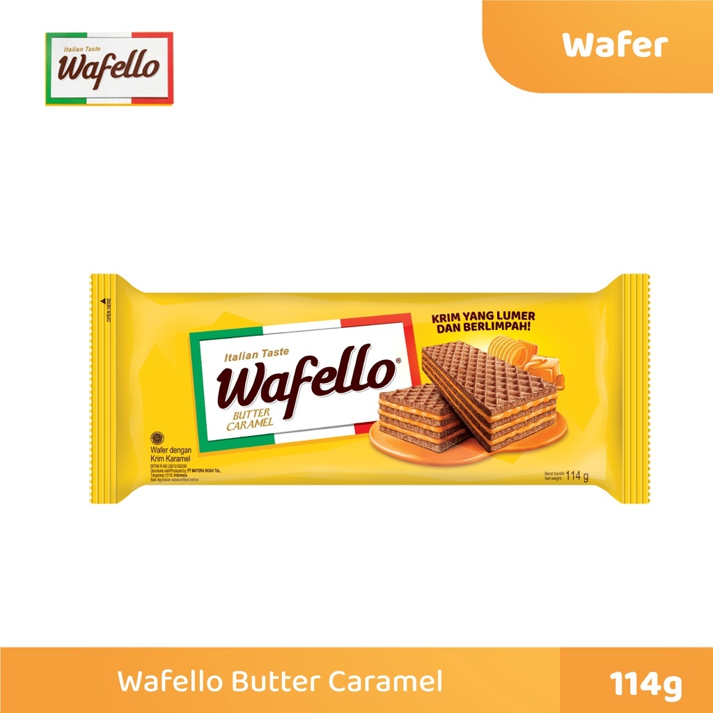 

Roma Wafello Wafer dengan Butter Caramel 114gr