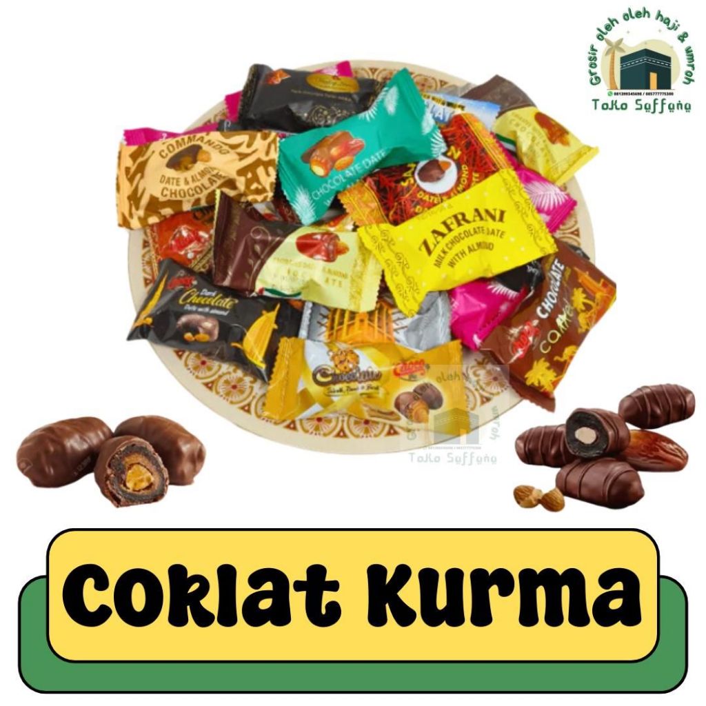 

OLEH OLEH HAJI DAN UMROH 1KG COKLAT ALMOND I COKELAT KURMA ALMOND I COKELAT KURMA PREMIUM FROM DUBAI ARAB I COKELAT MIX LAPIS KURMA