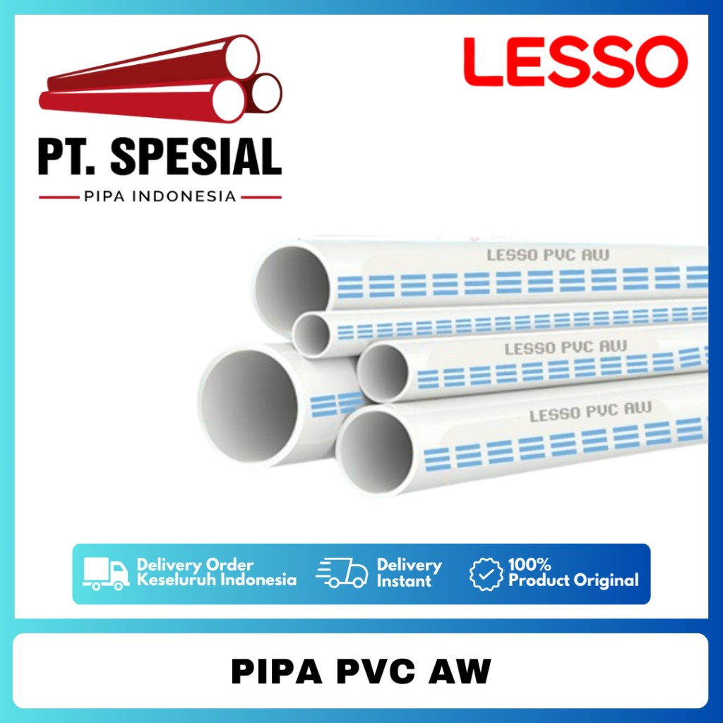 Pipa PVC AW Standard Lesso 6 inch / Pipa PVC Lesso - 05