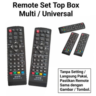 Remote Set Top Box Multi Remot STB Universal Matrix Luby Welhome Evercoss