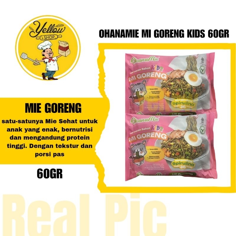 

OHANAMIE MI GORENG KIDS 60GR / MIE SEHAT UNTUK ANAK