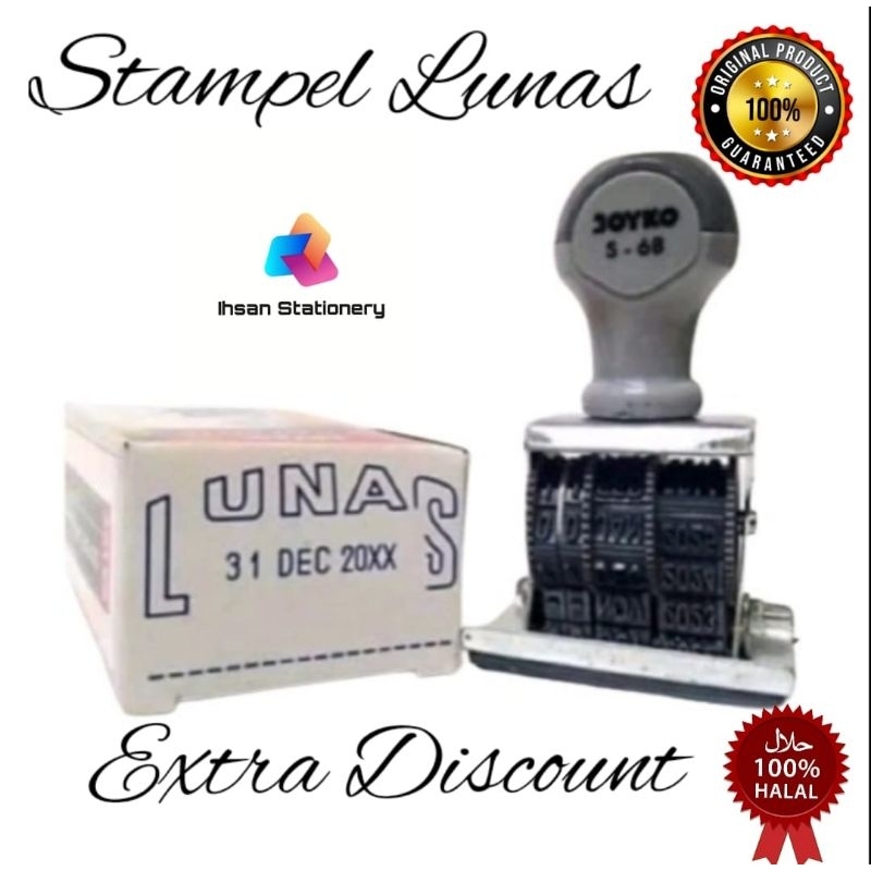 

Stempel Lunas & Tanggal Joyko (1 Pcs)