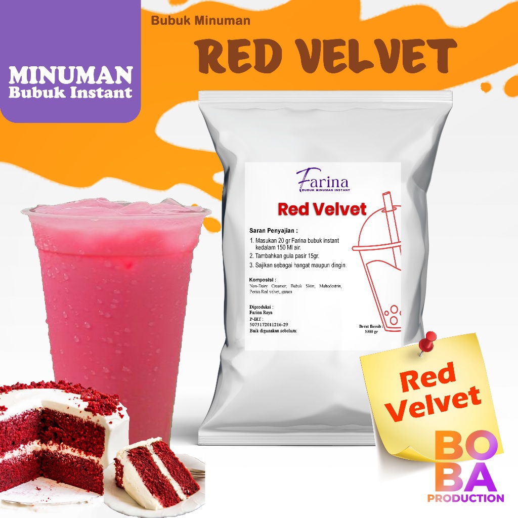 

Bubuk Red Velvet 500gr #redvelvet #bubukredvelvet BobaProduction