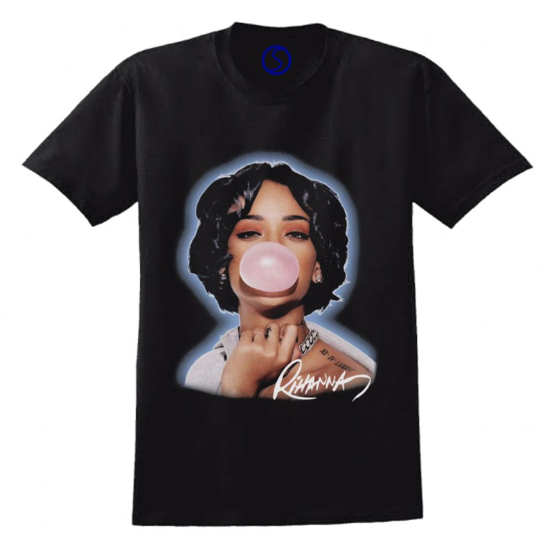 KAOS BAND RIHANNA TSHIRT BLACK