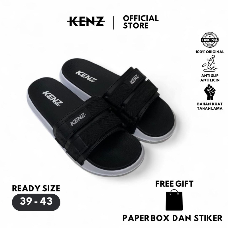 KENZ SLIDE ON ORIGINAL KENZ ORIGINAL 100% Sandal Slide Pria Wanita Sendal Slop Flip Flop | Sandal Mo