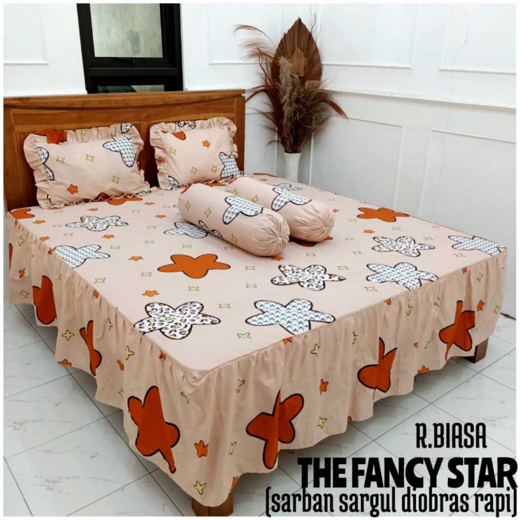 Sprei Rumbai Biasa Motif Bintang Sprei Rumbai Biasa Moon Star Sprei Rumbai Biasa Motif Bulan Bintang