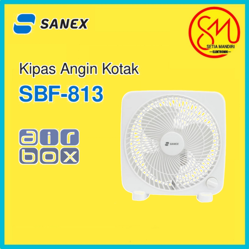 Sanex Air Box / Kipas Angin Kotak SBF-813 SBF813 8 inch - GARANSI RESMI