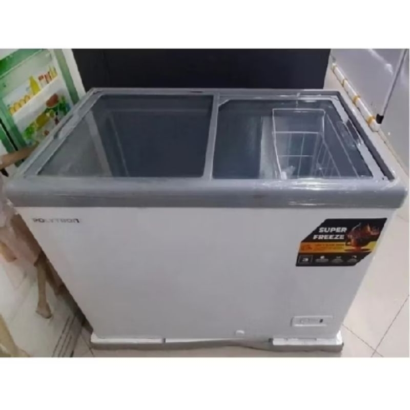 Polytron PCF229 Freezer Box, Chest Freezer Tutup Kaca Kapasitas 200 Liter