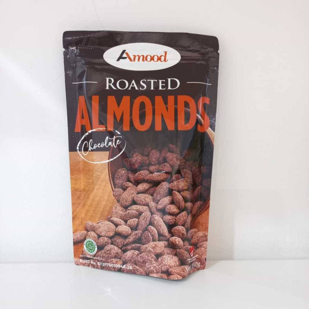 

Amood Roasted Almond Chocolate 150 Gram Kacang Almond Panggang