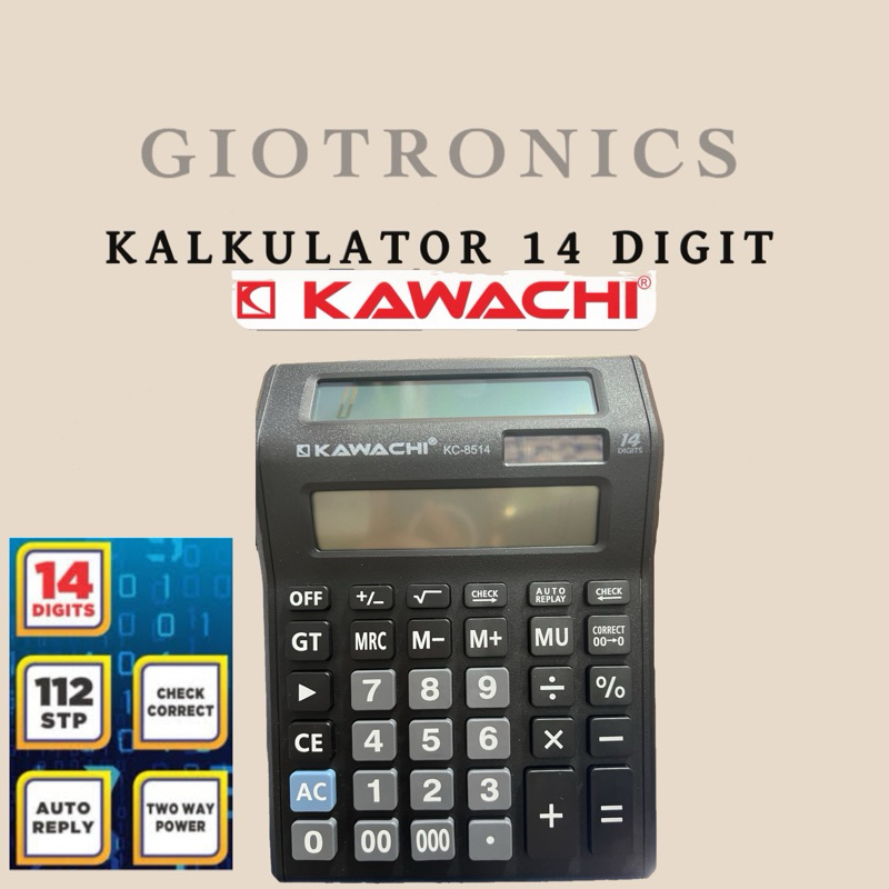 

KALKULATOR DAGANG KC 8514 Dua Arah 14 digits